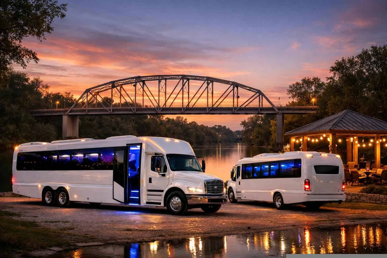 White Party Buses in Bastrop Texas