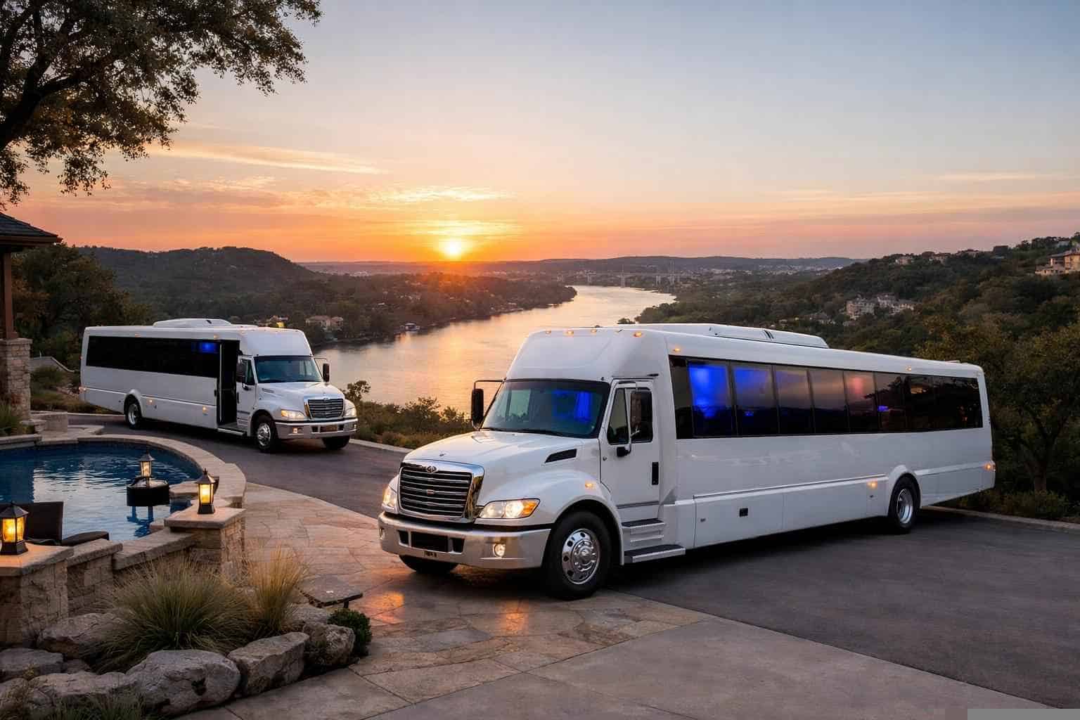 White Party Buses in West Lake Hills Texas