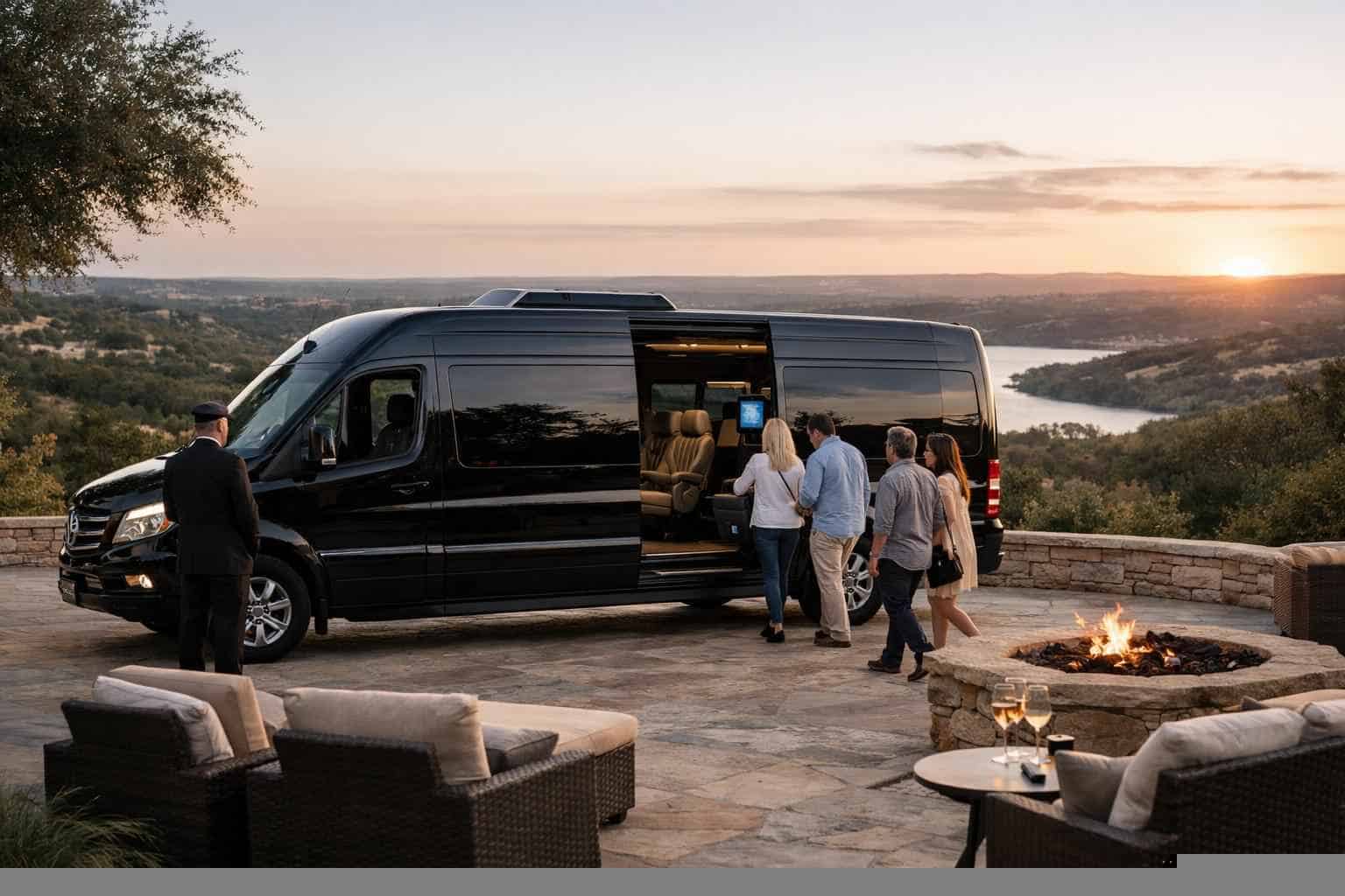 Leander Texas Passenger Van with Driver