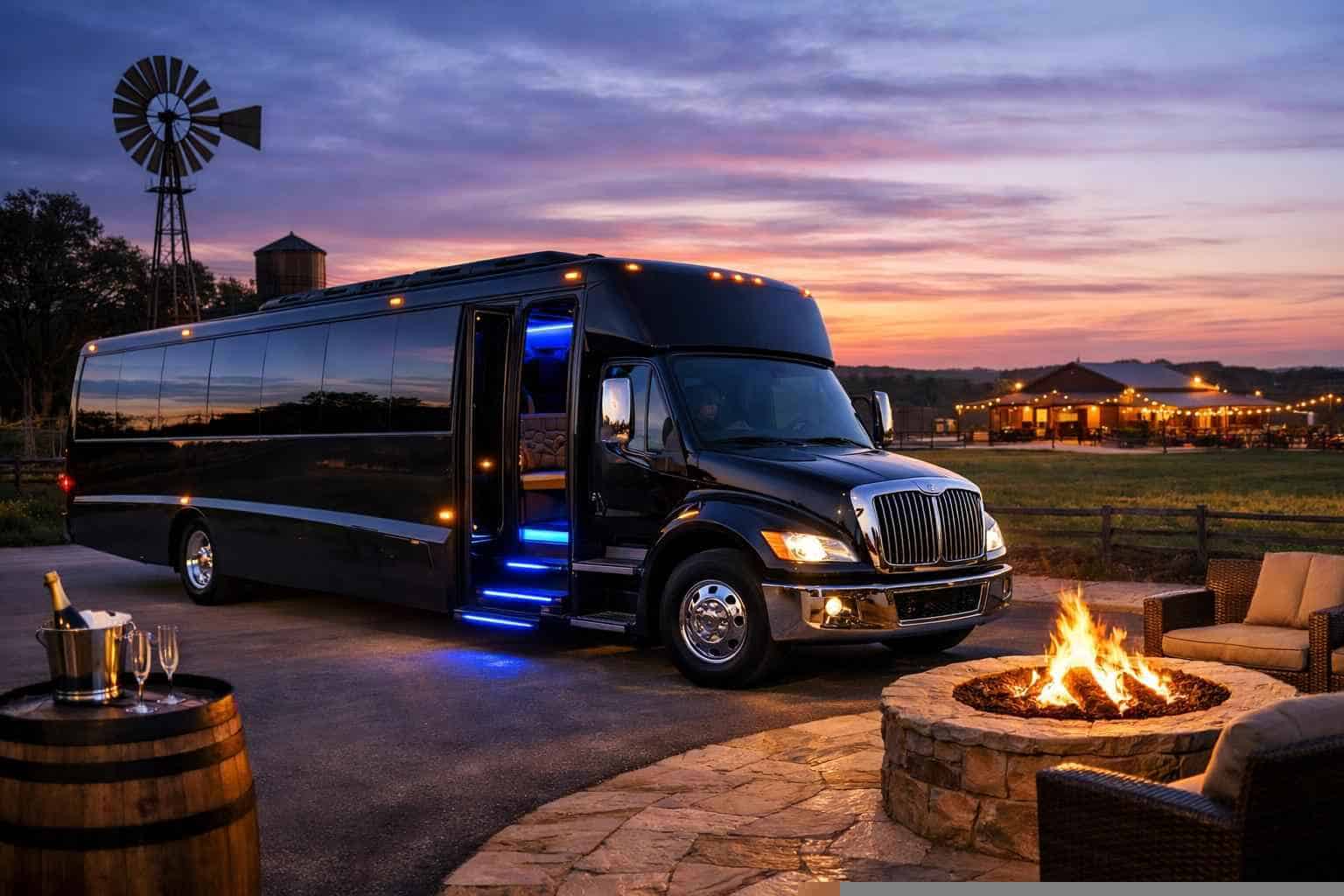 Luxury Limo Bus Rental in Kyle Texas